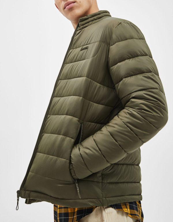 Khaki puffer jacket - Image 5